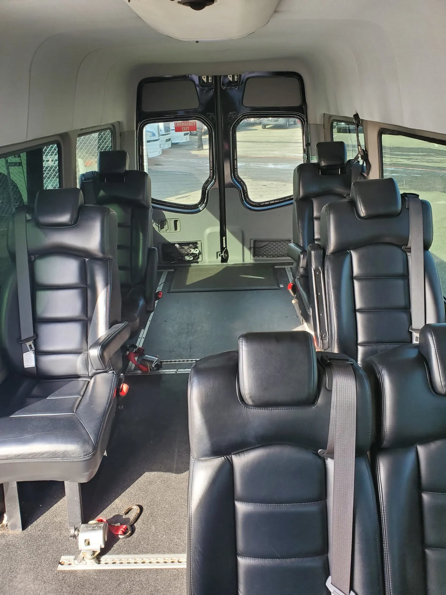 Wheelchair-accessible Sprinter interior